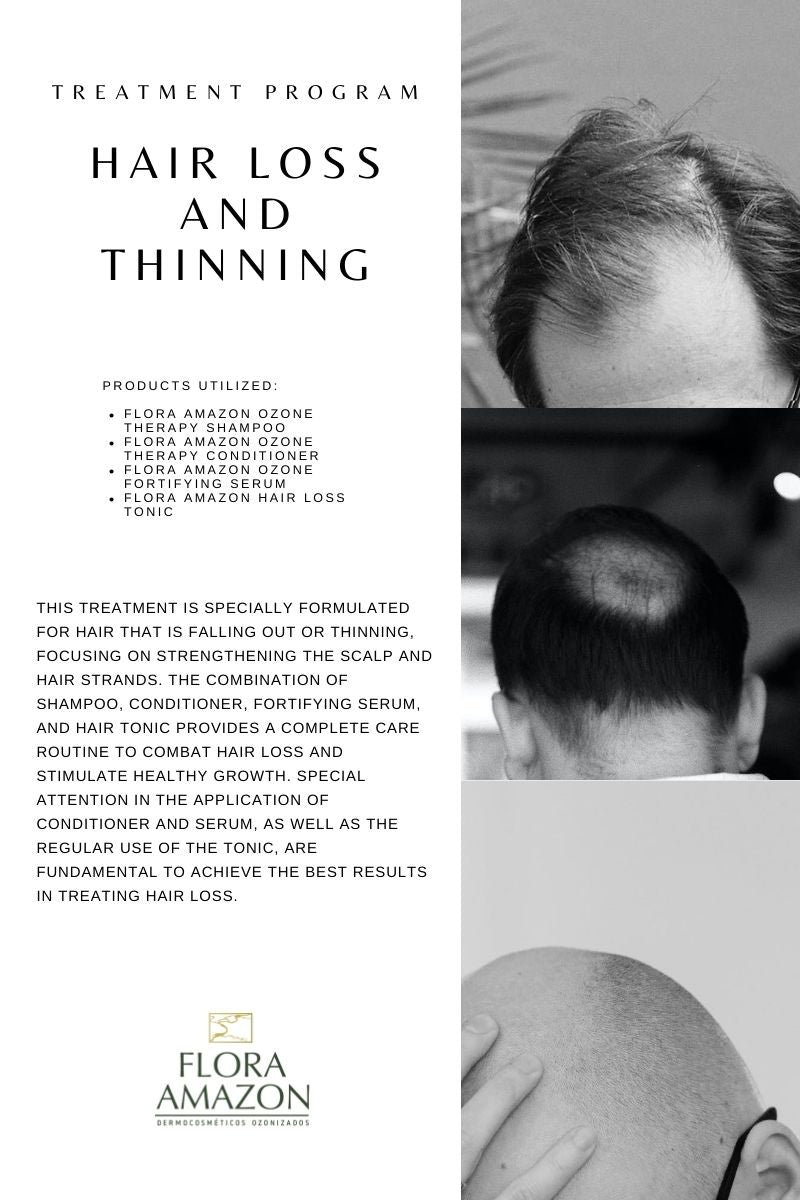 an in-depth explanation of flora's treatment program for hair loss and thinning.