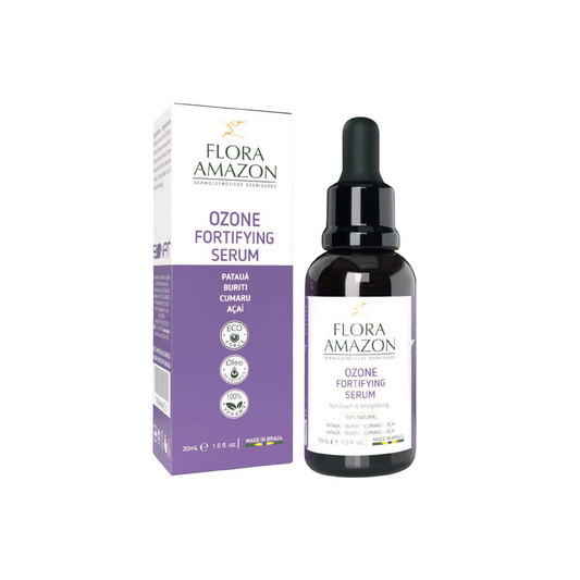 ozone fortifying serum for hair growth and strengthening with botanical oils.